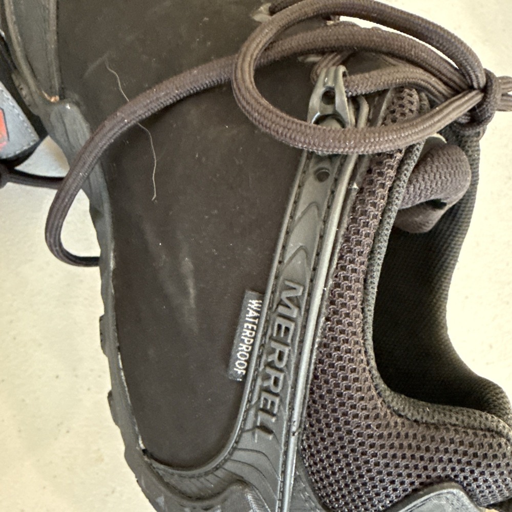 Merrell Work Fullbench  Waterproof Safety Toe Shoes Womens 7.5 M Black Chameleon - Picture 3 of 8